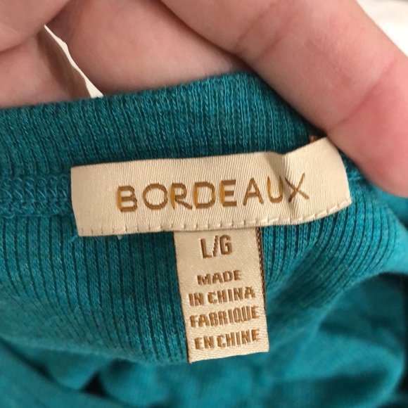 NWOT! - BORDEAUX Batwing Top - Picture 2 of 7